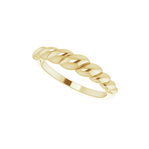 Yellow Gold Croissant Ring