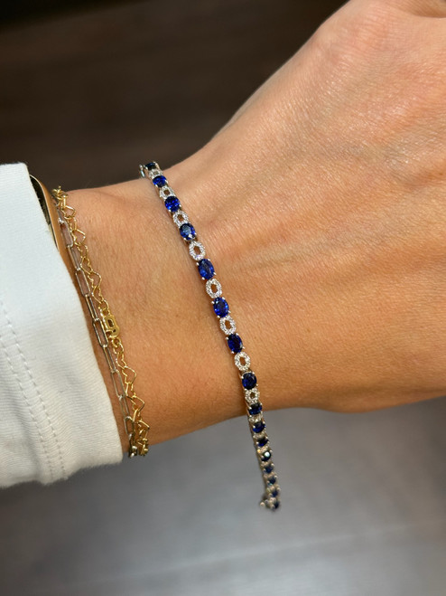 Sapphire Tennis Bracelet
