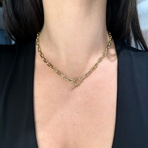 Toggle Paperclip Necklace