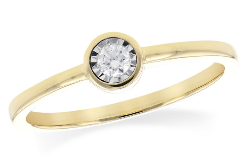 Illusion Set Diamond Engagement Ring .08ct