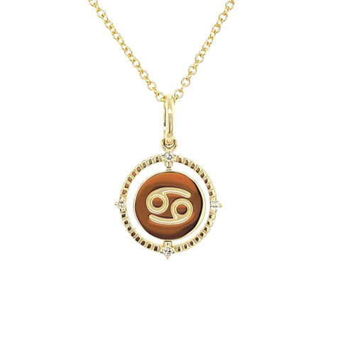 Cancer Zodiac Sign Pendant