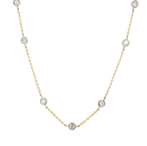 1/2cttw Diamond-by-the-Yard - Yellow and White Gold