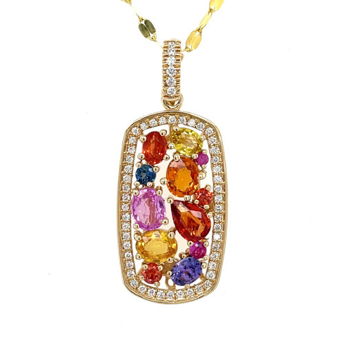 Princessa Multicolor Sapphire Necklace