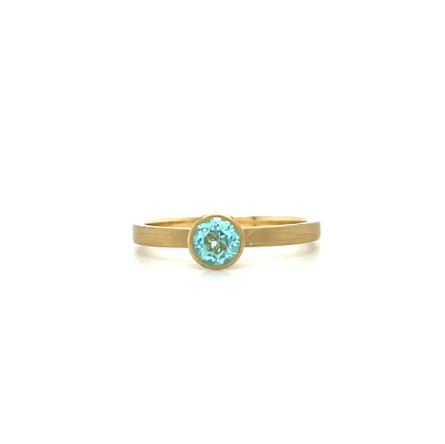 Paraiba Tourmaline Yumdrop Ring