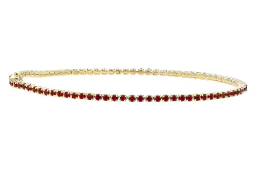 2 1/3cttw Ruby Tennis Bracelet