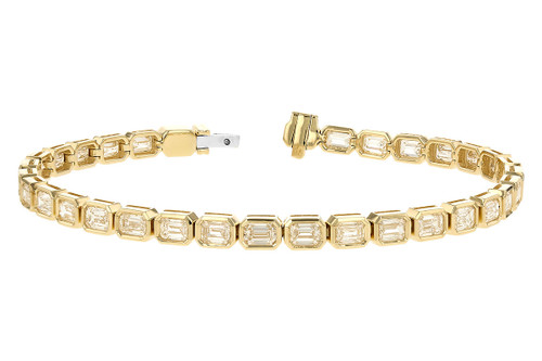 6.20cttw Emerald Shape Tennis Bracelet