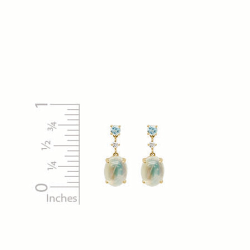 Moonstone and Aquamarine Earrings