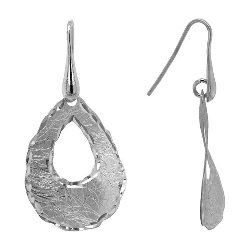 Diamond Cut Tear Drop Earrings