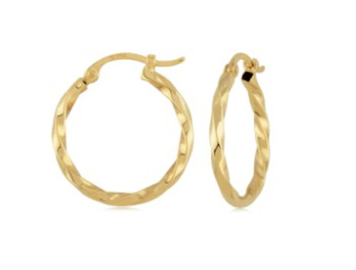 1.8x18mm Twisted Hoops