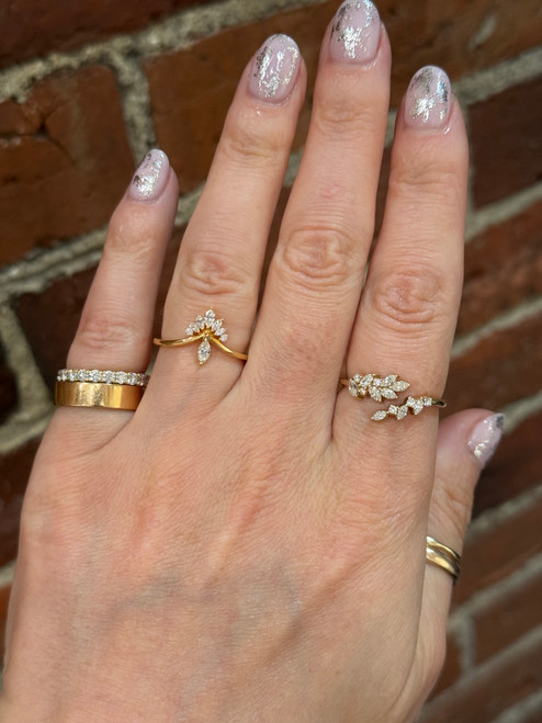 Marquise Diamond Headdress Ring