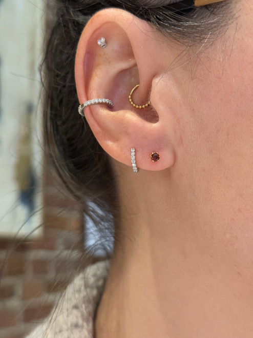 garnet studs, garnet earrings, birthstone studs, birthstone earrings