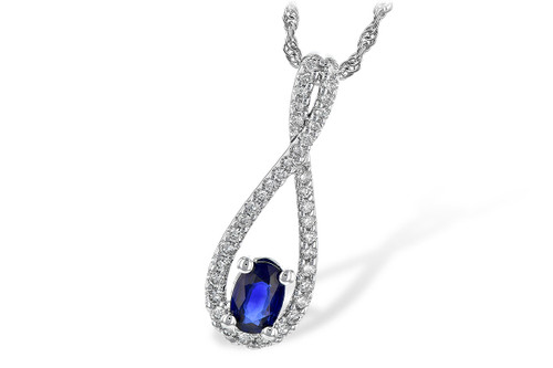 Infinity Sapphire Necklace