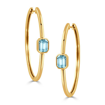 Caroline Topaz Hoops