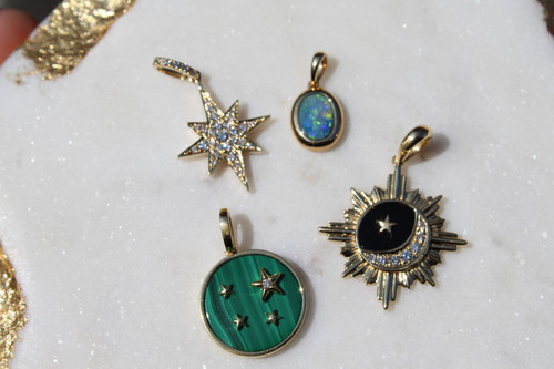 Australian Opal Oval Pendant