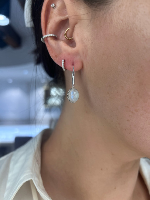 Moonstone Dangle Earrings