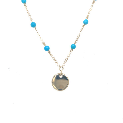 Turquoise Engravable Necklace