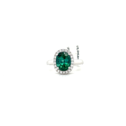 green tourmaline ring