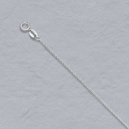 16" 1mm Sterling Silver Cable Chain