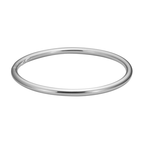 Sterling Silver Round Bangle