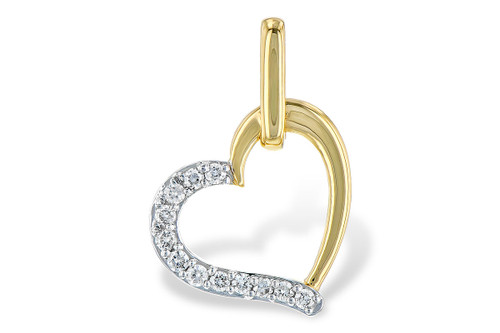 Diamond Accented Heart Pendant