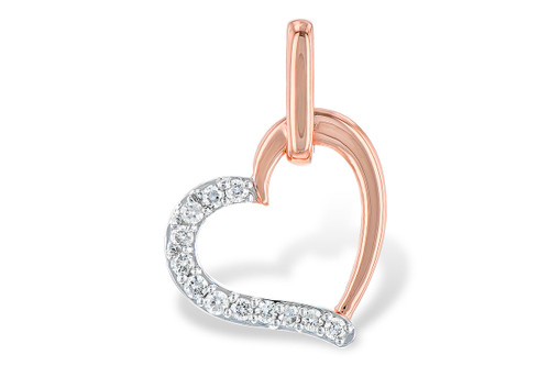 Diamond Accented Heart Pendant