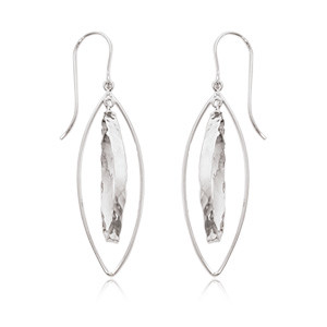 Sterling Silver Hammered Earrings