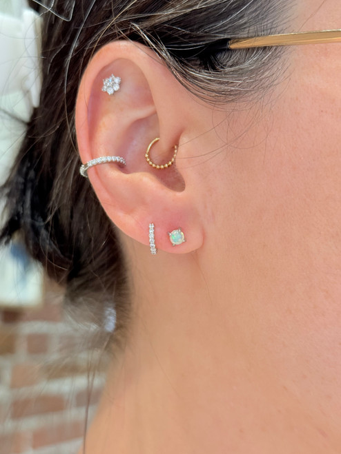 opal studs, opal earrings, opal jewelry, white gold opal earrings, white gold opal jewelry