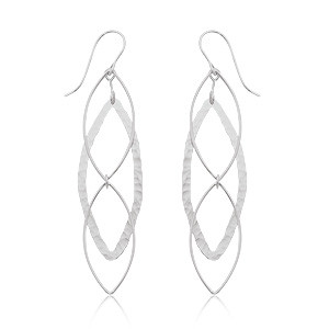 Hammered Marquise Earrings