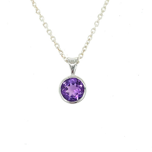 amethyst necklace, amethyst pendant, amethyst jewelry