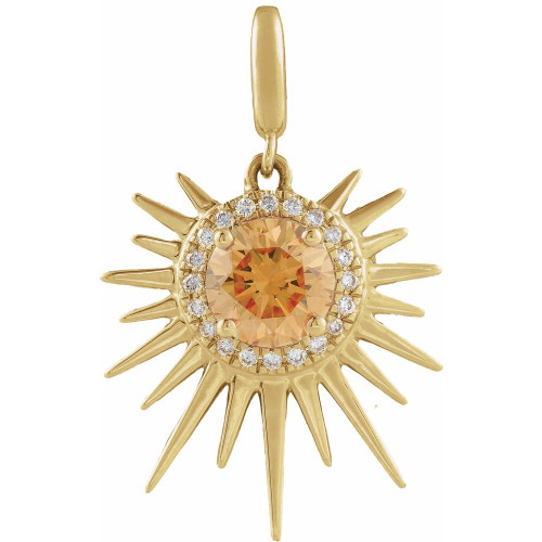 Citrine Sun Charm