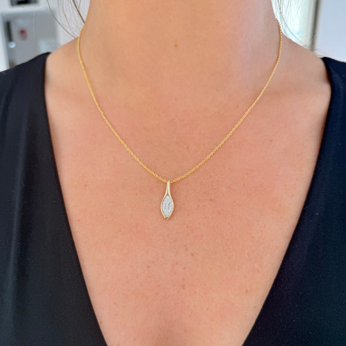 Diamond Teardrop Pendant