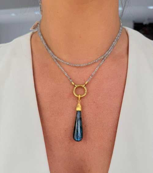 Labradorite Drop Pendant
