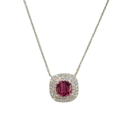 pink tourmaline necklace, pink tourmaline jewelry, pink tourmaline and diamond jewelry, tourmaline jewelry