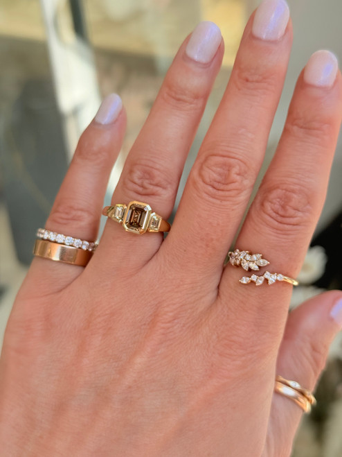 Chocolate Diamond Ring- One of A Kind
