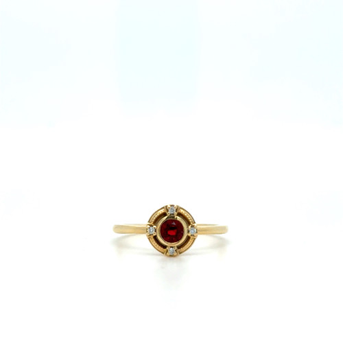 Red Spinel and Diamond "Uhtred" Ring