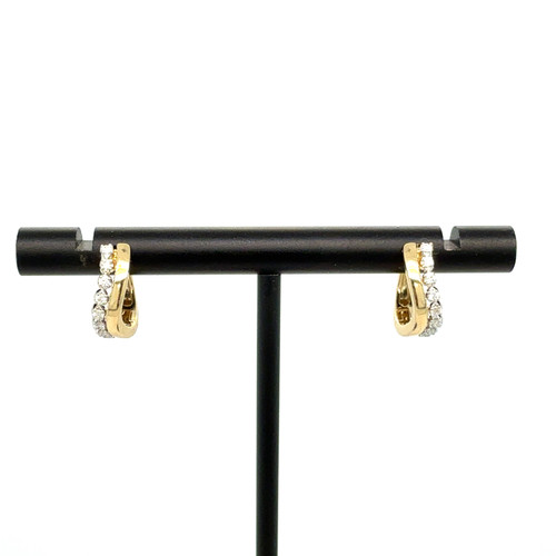 diamond hoops, diamond huggies, small diamond hoops, unique diamond hoops, unique diamond earrings, gold diamond earrings