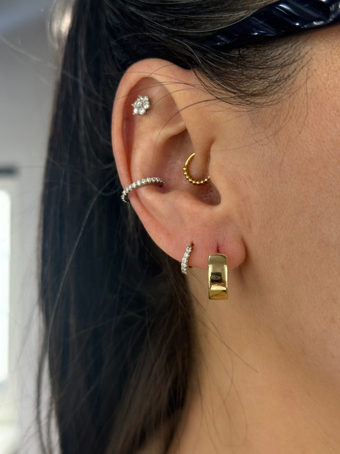 Reversible Gold Hoops