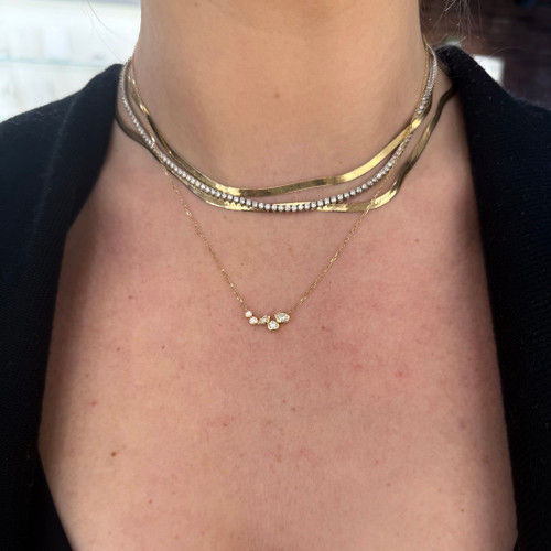 diamond necklace, diamond jewelry, unique diamond necklace