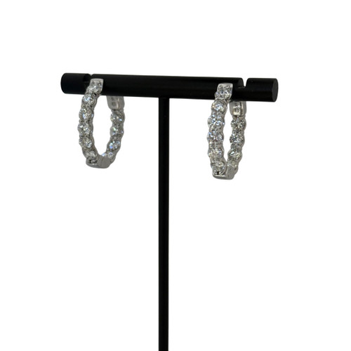 diamond hoops, diamond earrings, inside out diamond hoops, big diamond hoops, big diamond earrings