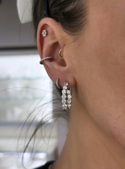 diamond hoops, diamond earrings, inside out diamond hoops, big diamond hoops, big diamond earrings