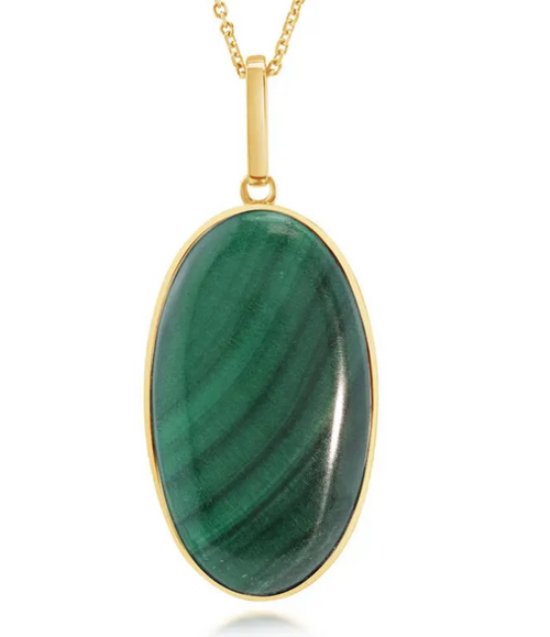 Malachite Pendant: One-of-a-Kind