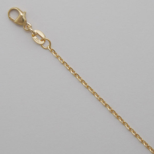 1.5mm Diamond Cut Chain - Yellow Gold