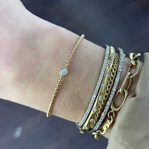 diamond bracelet, flex diamond bracelet, flexible bangle, flexible diamond bangle, stacking bracelets