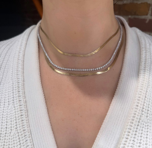 diamond tennis necklace, tennis necklace, diamond necklace, diamond jewelry