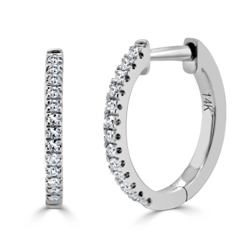 diamond huggies, diamond hoops, small diamond hoops, everyday diamond jewelry
