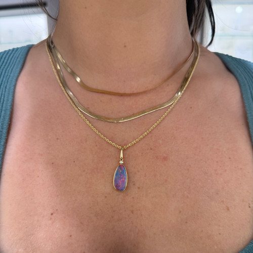 Australian Opal Doublet Pendant