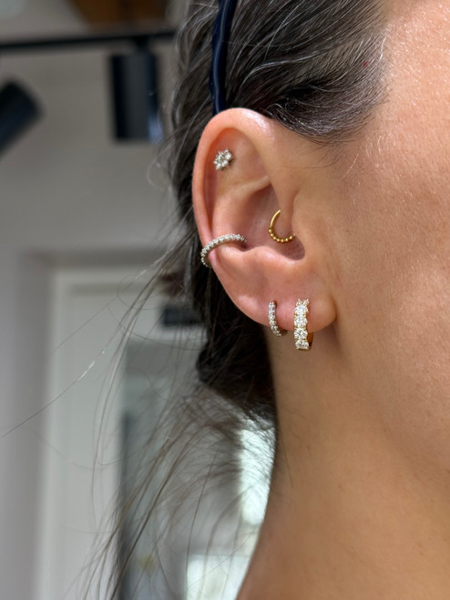 diamond hoops, diamond huggies, chunky diamond hoops, big diamond hoops