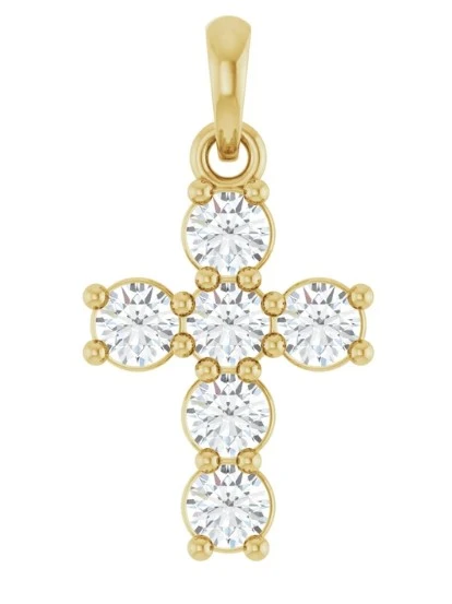 diamond cross, diamond cross necklace, diamond cross jewelry, lab grown diamond cross jewelry