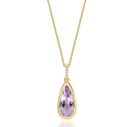 Amethyst Drop Pendant