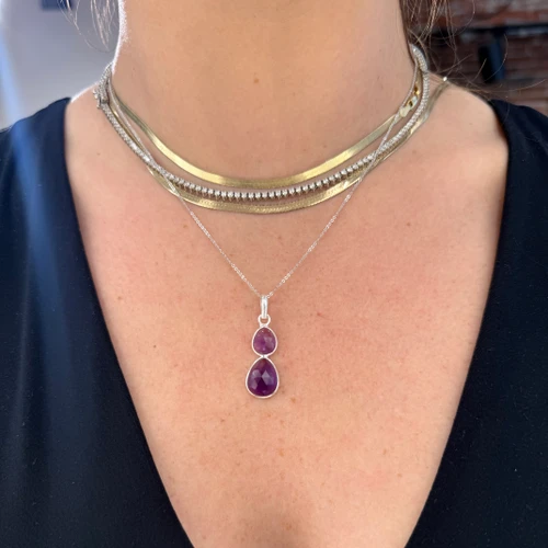 amethyst necklace, amethyst pendant, amethyst jewelry
